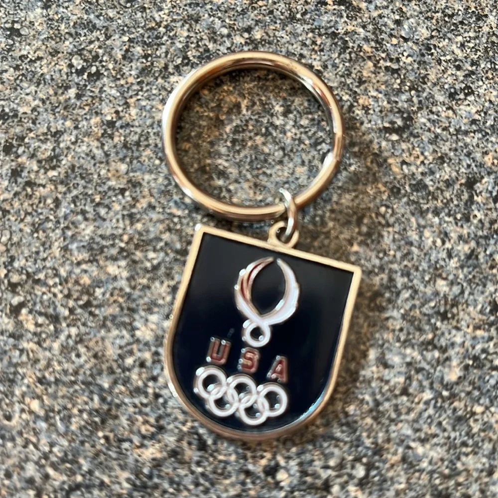 USA Olympic Keychain Set - Black and Silver